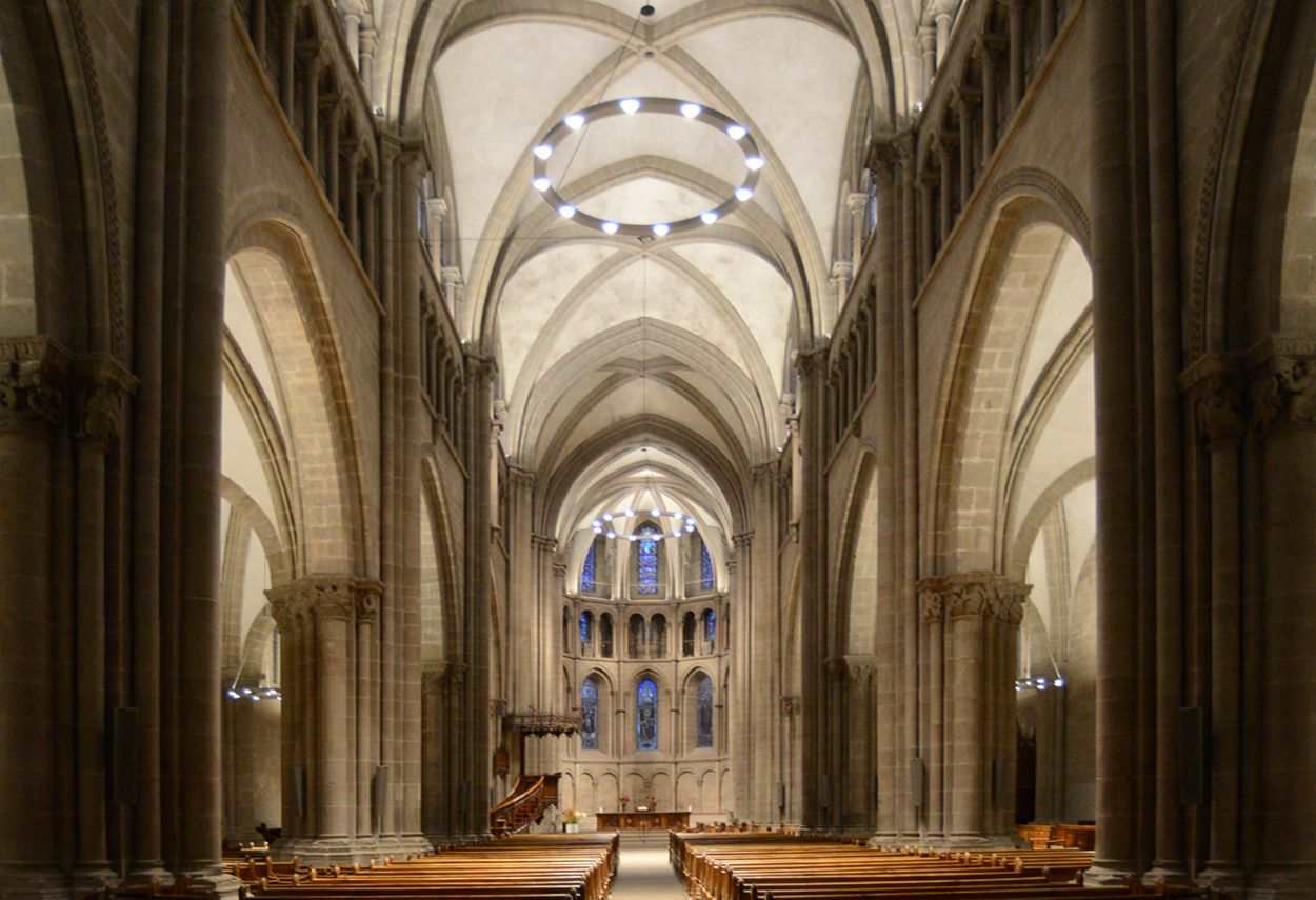 Switzerland Geneva Saint-Pierre Cathedral internal global view
