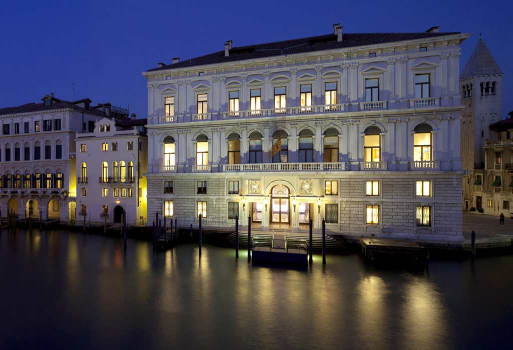 Venice Grassi Palace outdoor night view- master