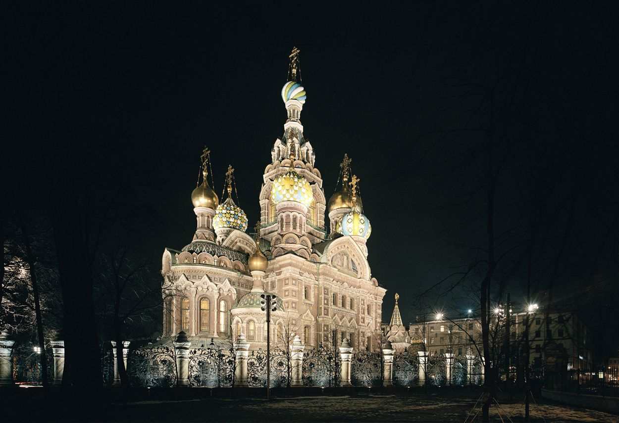 St. Petersburg Spasa na Krovi outdoor lighting night view - master