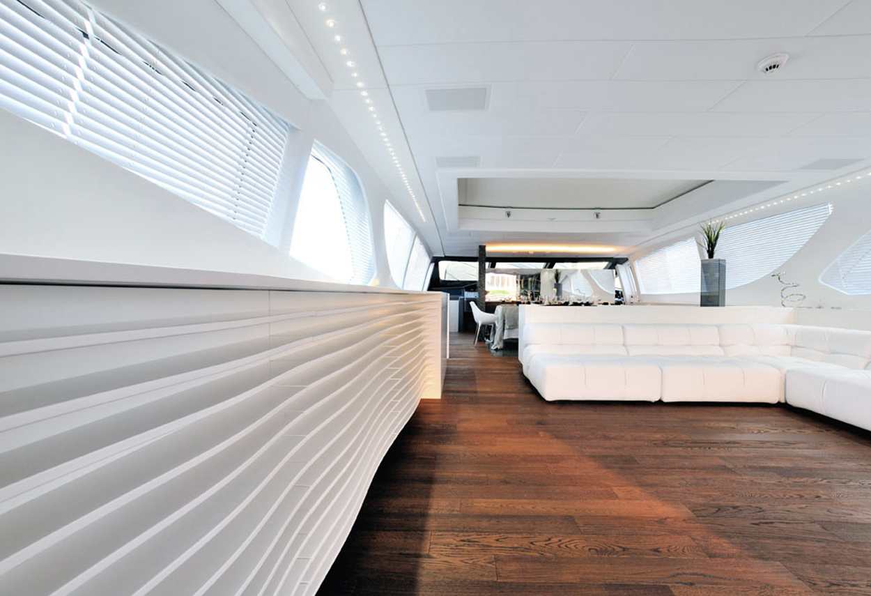 Yacht Mangusta 130 MAO global view - retail lighting design