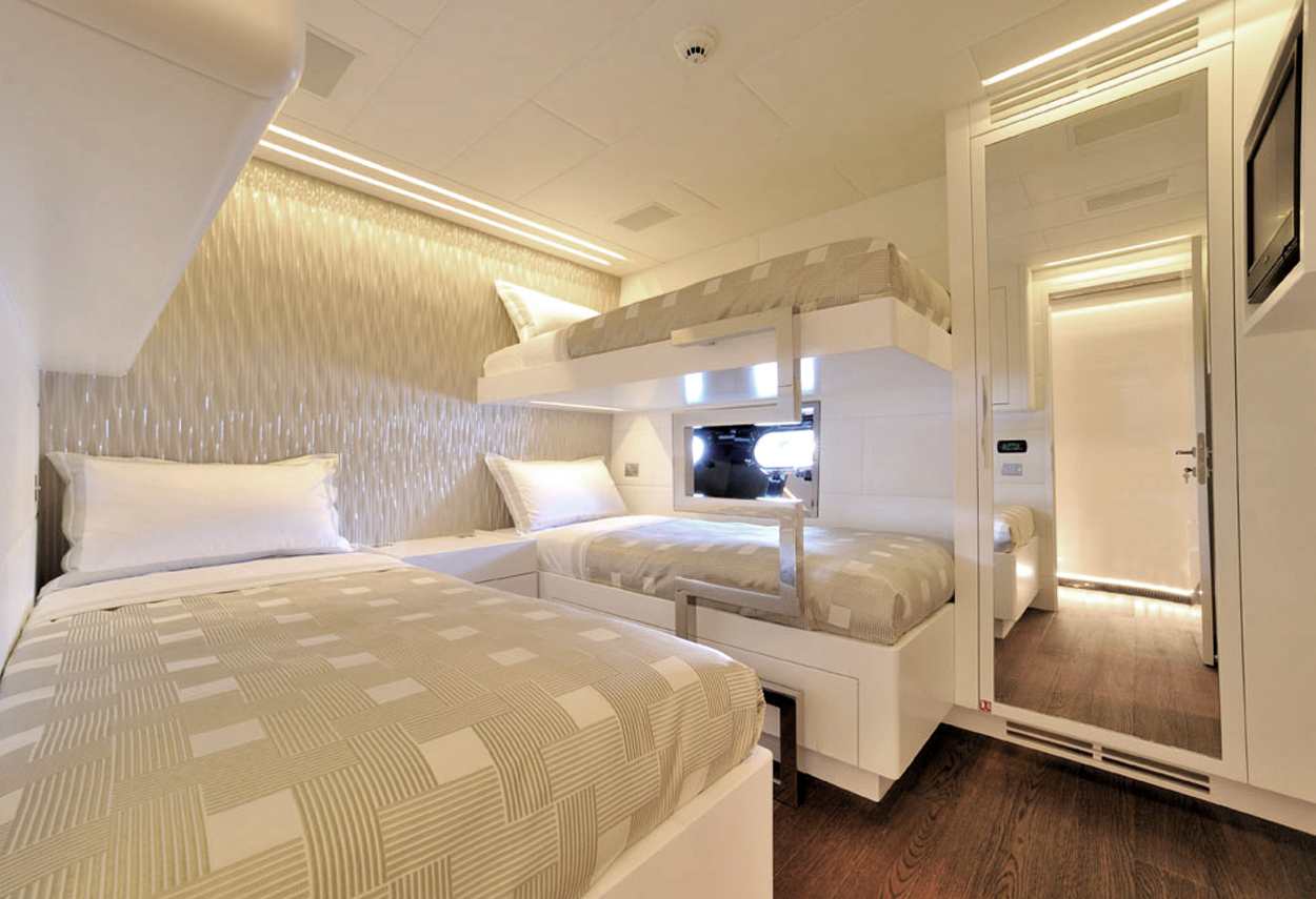 Yacht Mangusta 130 MAO room - retail lighting design