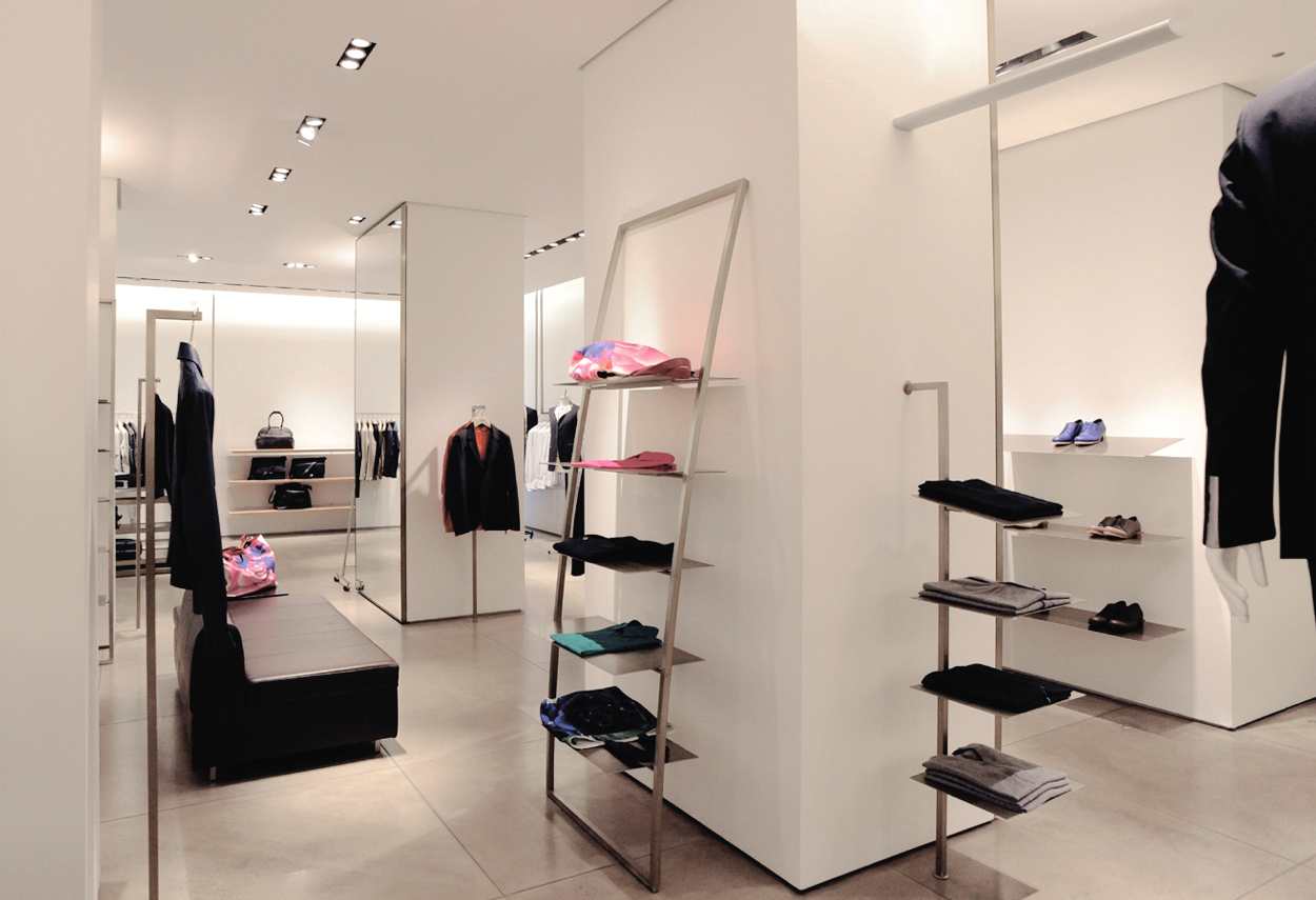 Jil Sander Showroom showroom in Milan detail illumination- retail lighting design