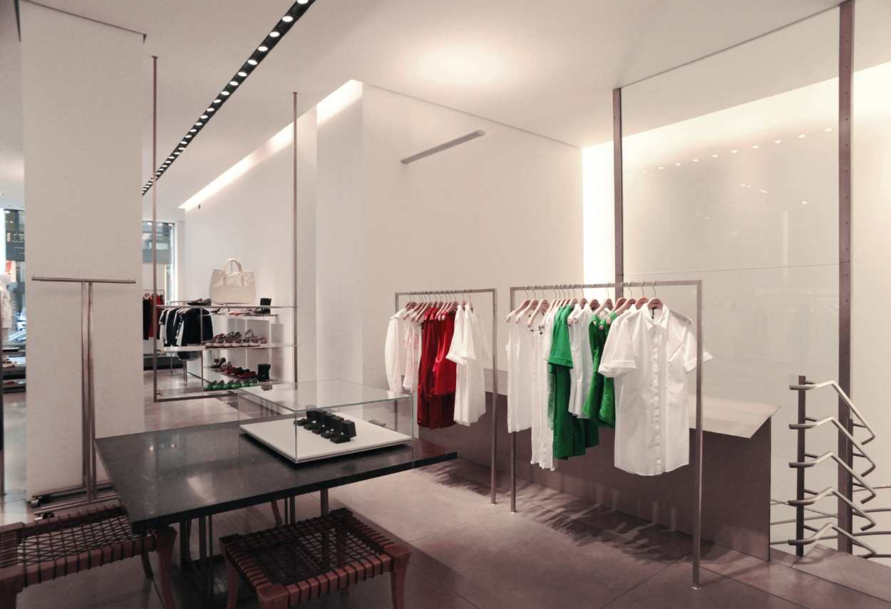 Jil Sander Showroom showroom in Milan room - retail lighting design