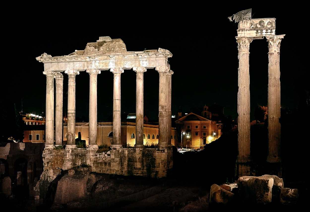 Rome Imperial Forums main opera - museum lighting design