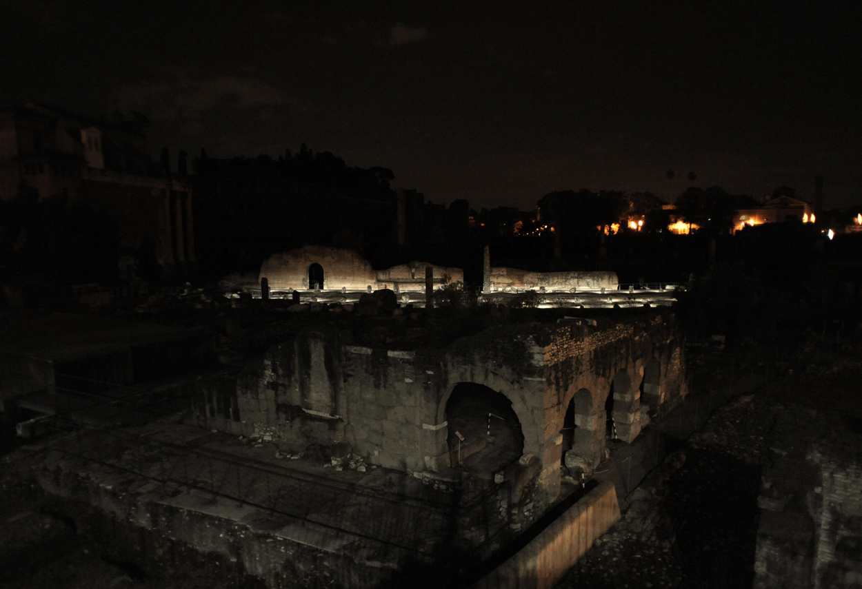 Rome Imperial Forums global night view - museum lighting design