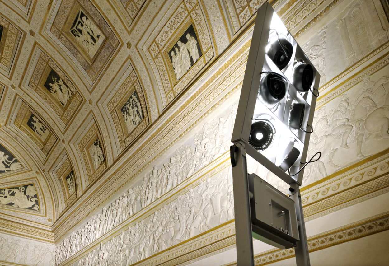 Mantova Te Palace Civic Museum light fixtures - museum lighting design