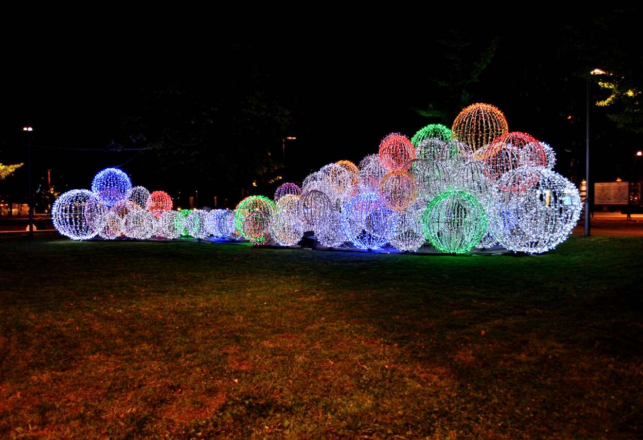 Italy Bergamo Routes EXPO 2015 - led light design