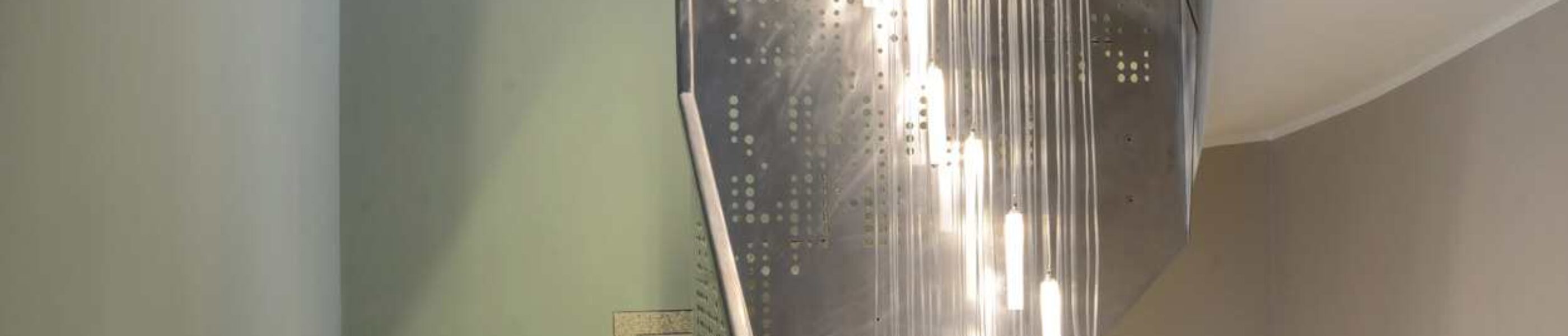 Italy Milan Private House Light Fall stair - led light design