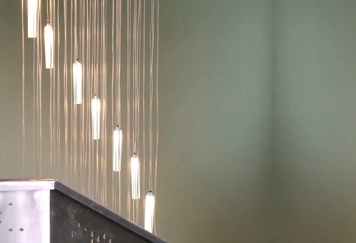 Italy Milan Private House Light Fall detail - led light design