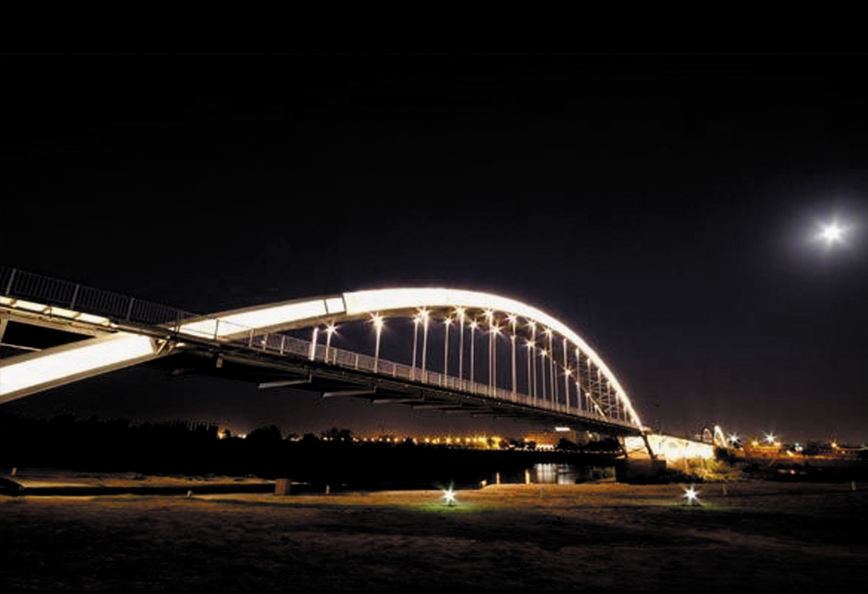 Iran Ahvaz White Bridge Lighting project