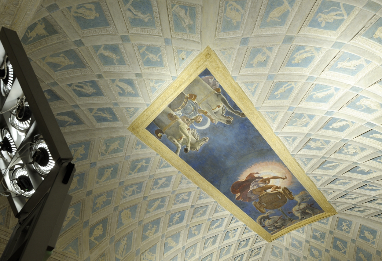 Mantova Te Palace Civic Museum ceiling - lighting design museum
