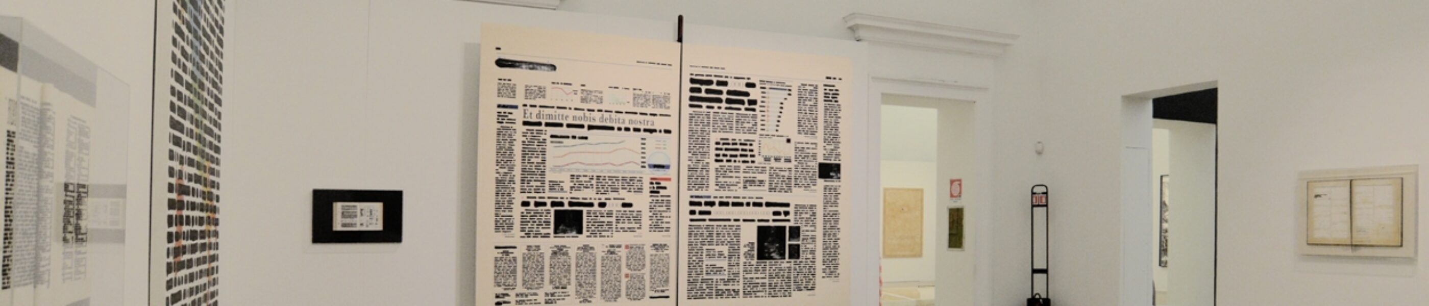 Isgrò exhibition at Palazzo Reale in Milan, lighting of the hall