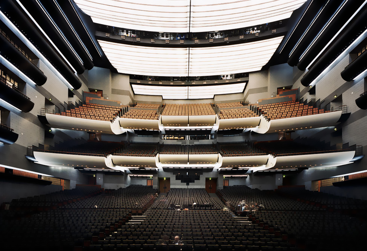 Overall view of the concert hall