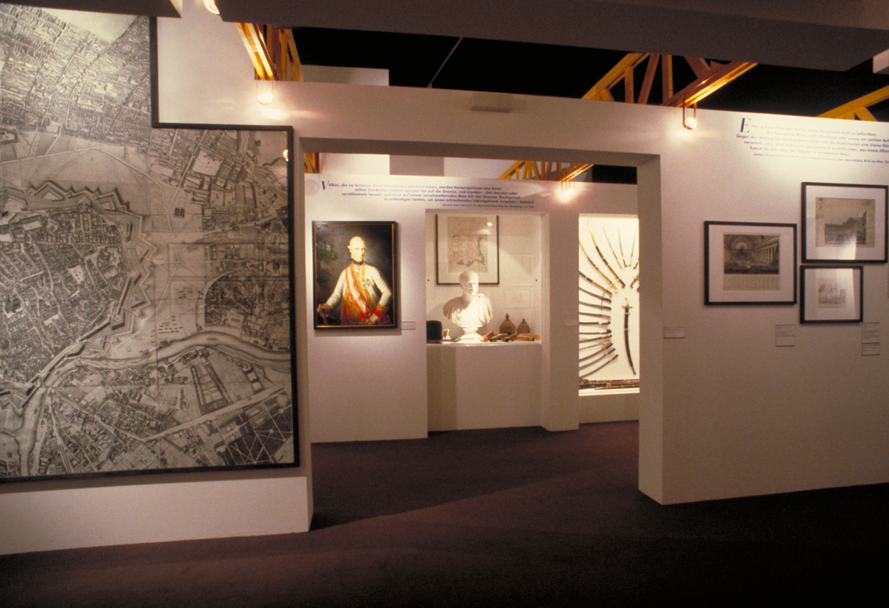 View of the rooms and the exhibition path