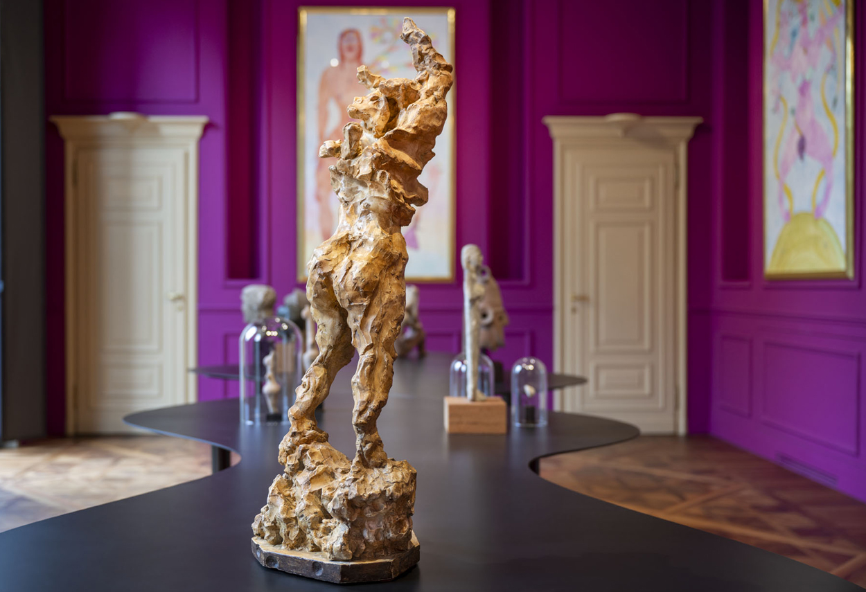 One of the works exhibited in the rooms with natural light