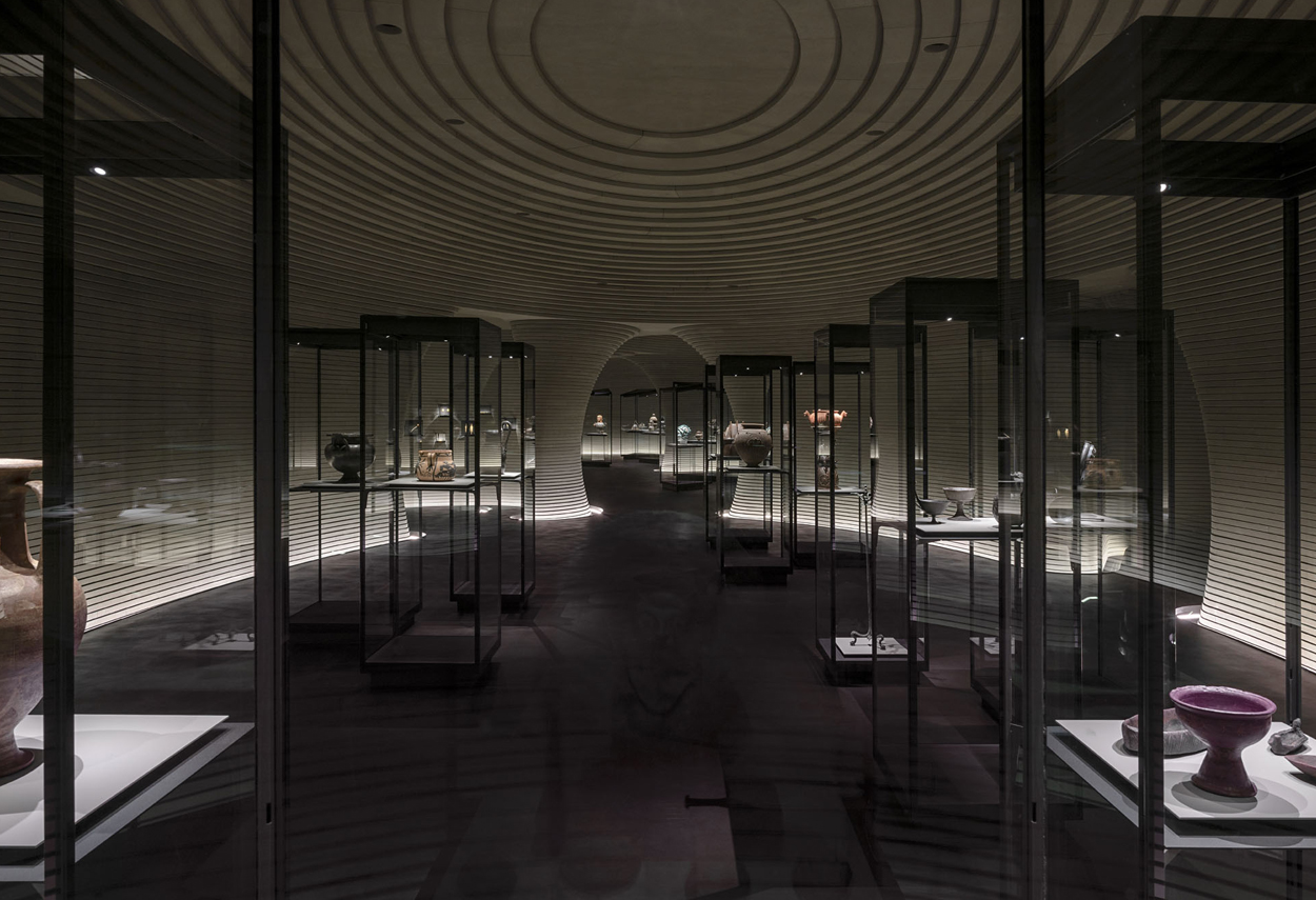 Wide view of one of the exhibition rooms of the Luigi Rovati Foundation