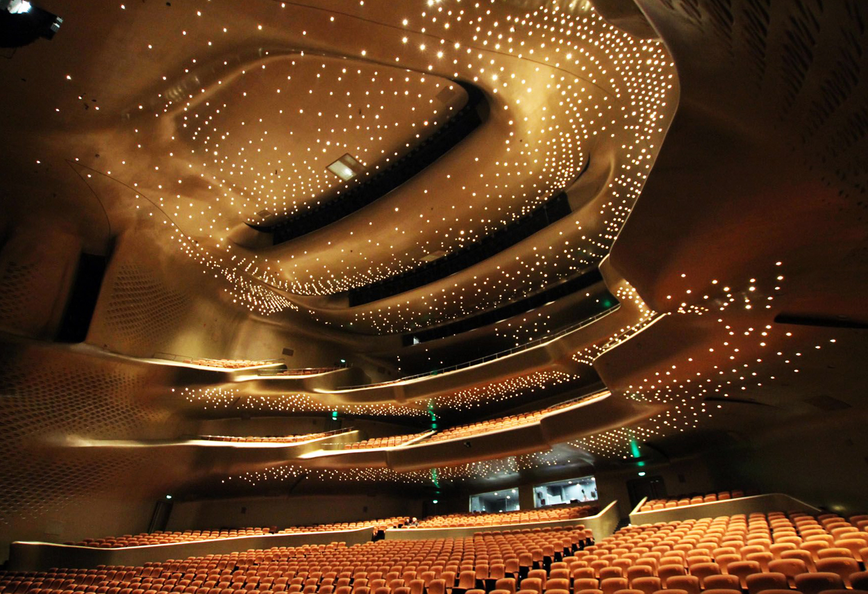 Opera House in Guangzhou, designed by Zaha Hadid