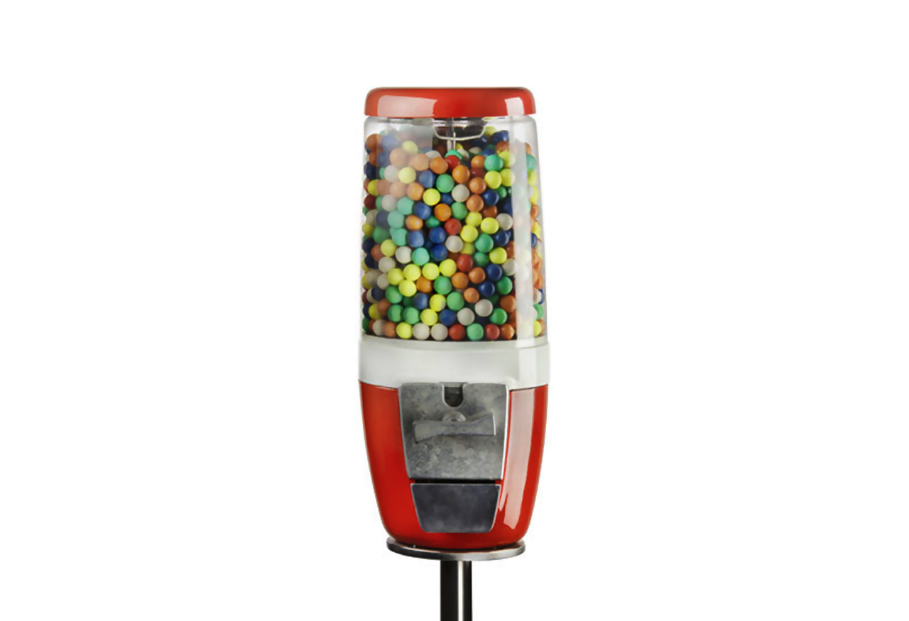 Photo of the chewing gum dispenser designed by Angelo Mangiarotti