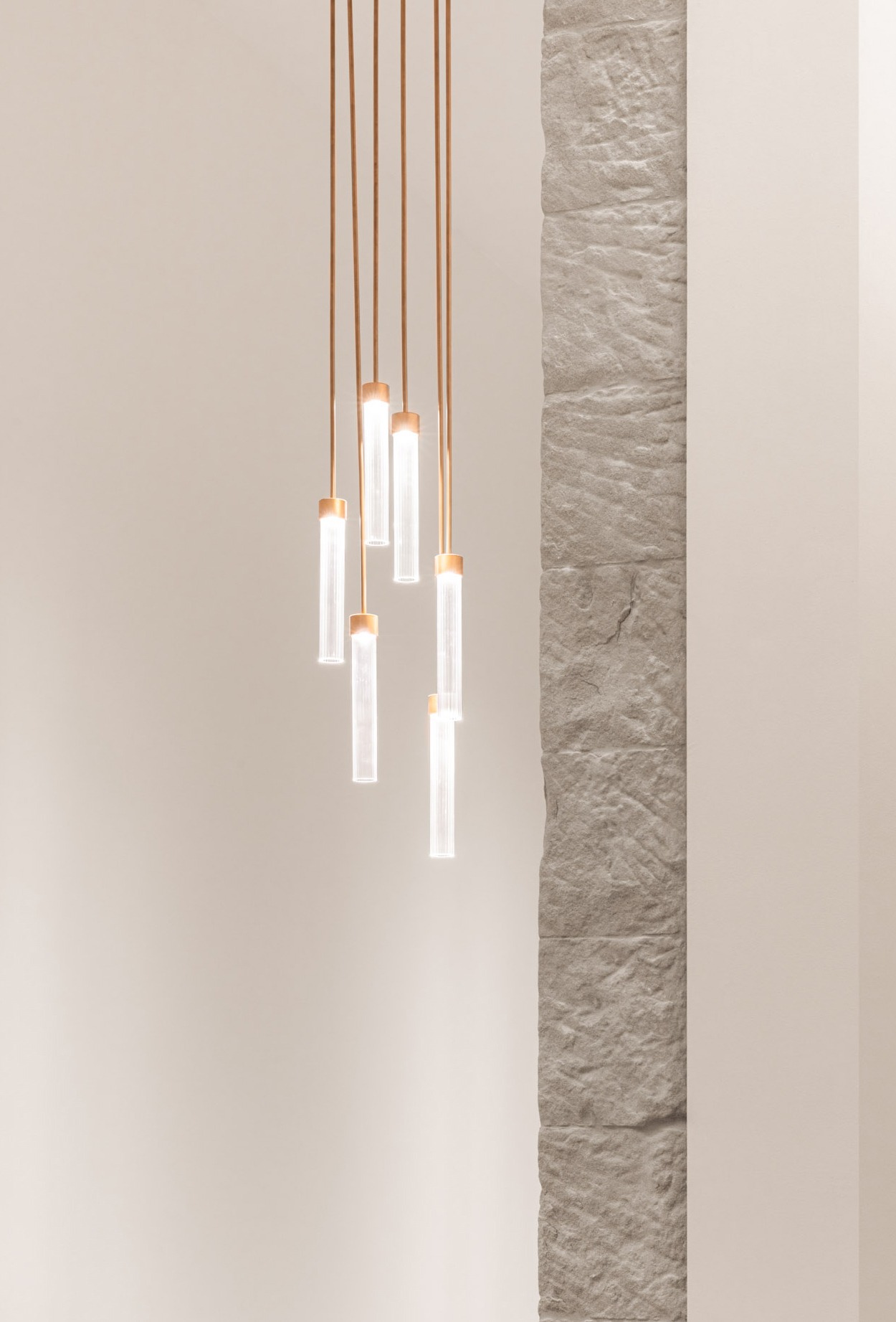 One of the lighting fixtures used