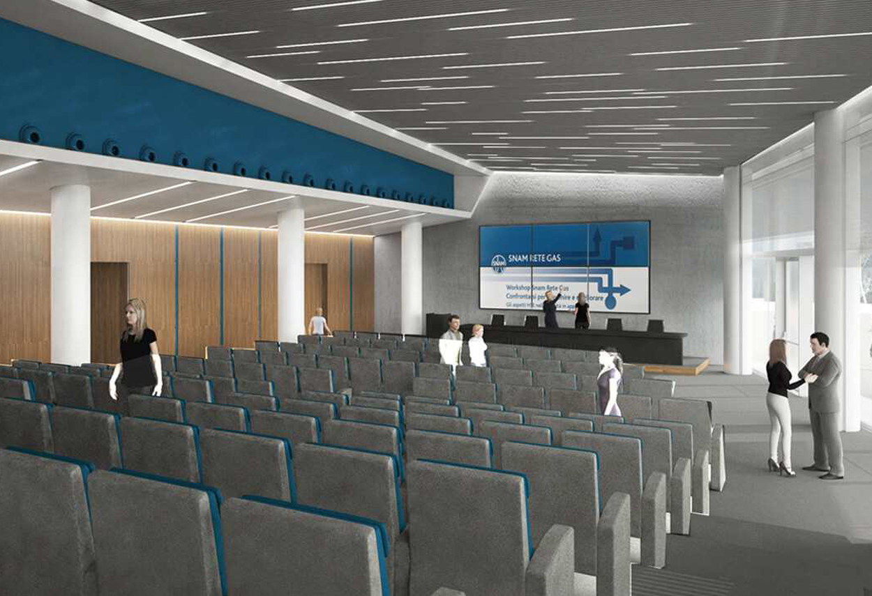 SNAM Headquarter sala conferenze - illuminazione ufficio