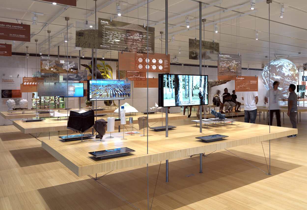 Italy Trento MUSE Science Museum esposizione interna