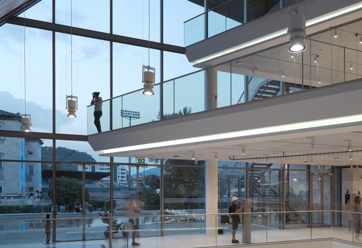 Vista interna del Museo della Scienza di Trento