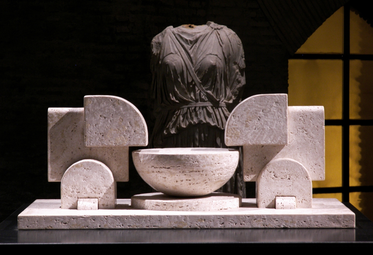 I Segreti del Cielo Cascella Exhibition dettaglio opera - illuminazione musei vista d'insieme
