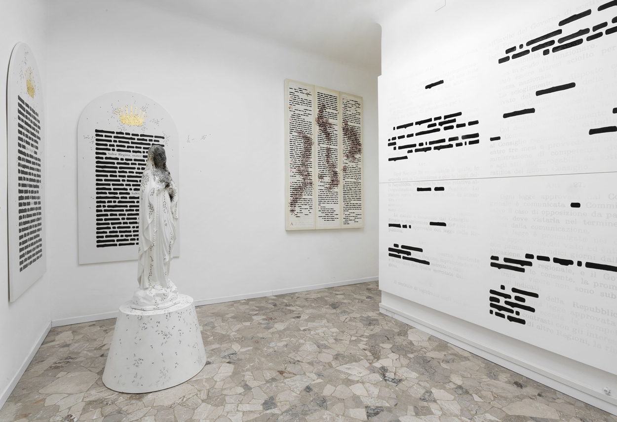 Uno degli spazi espositivi del Museo Privato Istituto Emilio e Scilla Isgrò