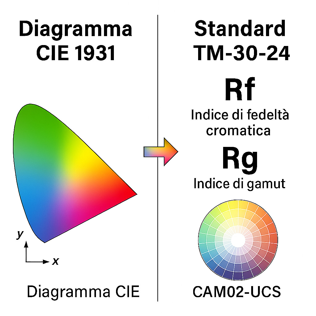 Transizione Diagramma CIE Standard TM-30-24